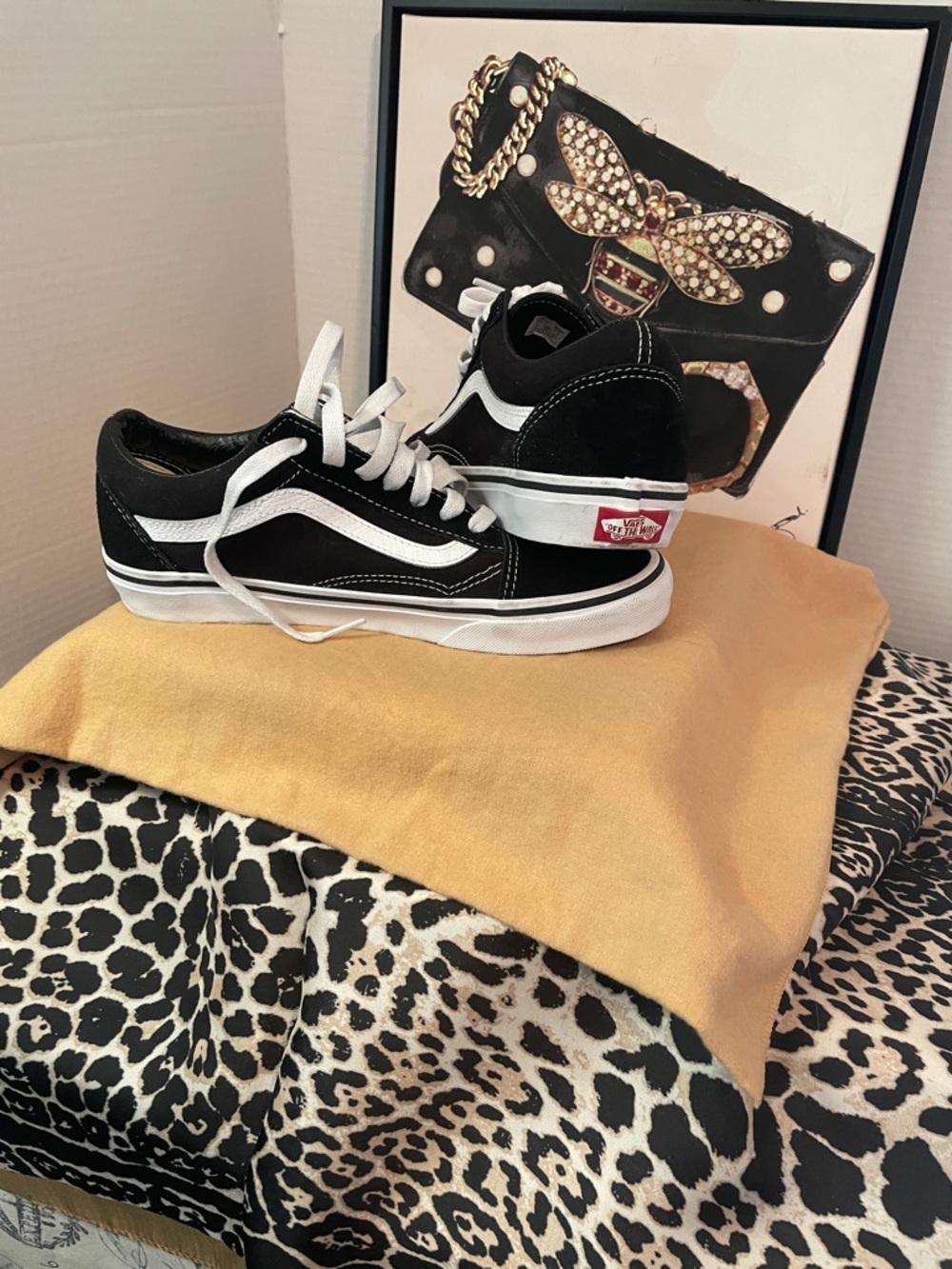 Vans Black & White Low-Top Skate Sneakers - Picture 2 of 12